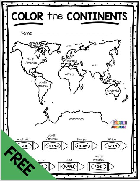 Food Dehydration, Herbal Academy, 3rd Grade Social Studies, Geography Worksheets, Geography Activities, Geography For Kids, Continents And Oceans, Kindergarten Social Studies, The Continents