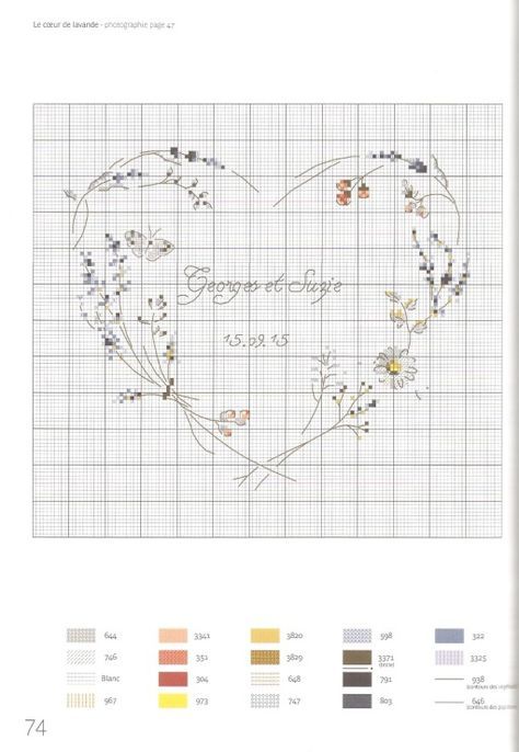 Pretty Cross Stitch, Free Cross Stitch Charts, Wedding Cross Stitch Patterns, Cross Stitch Fruit, Wedding Cross Stitch, Flowers Wreath, Cross Stitch Letters, Just Cross Stitch, Small Cross Stitch