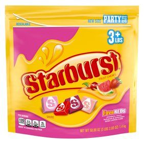 Starburst Recipe, Office Candy Bowl, Strawberry Starburst, Starburst Candy, Fruit Chews, Sweet Sixteen Parties, Chewy Candy, Bulk Candy, Sour Candy