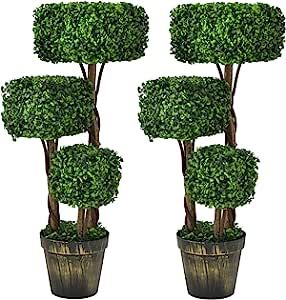 Fake Plant Faux Greenery Plant Indoor & Outdoor Decoration for Home Office Garden Patio Entrance Shaped Boxwood, Spiral Tree, Home Office Garden, Topiary Tree, Artificial Topiary, Plant Indoor, Fake Trees, Boxwood Topiary, Office Garden