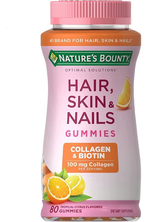 Nature's Bounty Hair Skin And Nails, Hair Skin Nails Gummies, Biotin Hair, Nail Vitamins, Hair Skin And Nails, Gummy Vitamins, Maintaining Healthy Hair, Nature's Bounty, Skin Nails