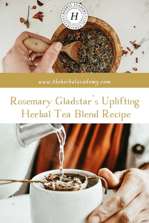 In this video, we are delighted to have herbalist Rosemary Gladstar share a joyful and uplifting tea blend recipe that is a favorite! Herbalism Books, Herbal Knowledge, Healing Tea Recipes, Rosemary Gladstar, Living Naturally, Tea Blends Recipes, Herbal Academy, Rosemary Tea, Medicinal Tea