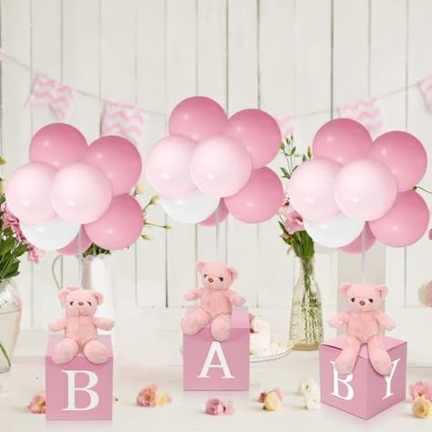 Baby Shower Table Centerpiece, Jungle Animals Decorations, Baby Shower Table Centerpieces, Letter Boxes, Baby Letters, Baby Shawer, Baby Shower Table, Teddy Bear Baby Shower, Baby Box