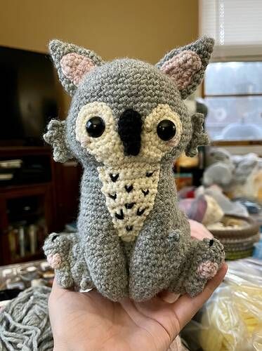 Owlbear Crochet Pattern, Crochet Dungeons And Dragons, Dungeons And Dragons Crochet, Owlbear Plush, Dnd Crochet Patterns, Crochet Owl Pattern Free, Dnd Crochet, Nerd Amigurumi, Dnd Night