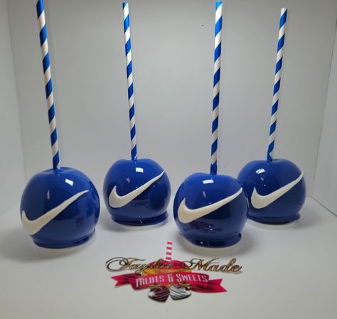 Nike Chocolate Covered Strawberries, Sneaker Cake Pops, Sneaker Ball Candy Table, Sneaker Ball Treat Table, Sneaker Ball Food Ideas, Sneaker Theme Baby Shower Ideas, Nike Party Theme, Nike Baby Shower Theme, Nike Party