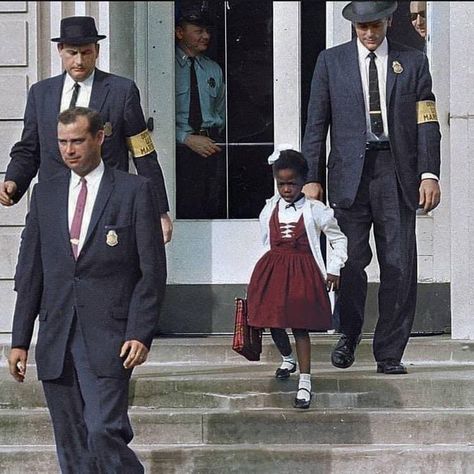 Ruby Bridges, Us Marshals, African American History, Black Power, Film Serie, History Facts, Black Kids, Civil Rights, Black People