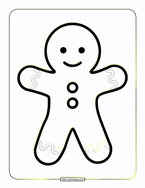 Printable Simple Gingerbread Man Coloring Page. You can download or print Printable Simple Gingerbread Man Coloring Page for free at ColorinGoo.Com. Christmas Gingerbread Man Drawing, Gingerbread Men Drawing, Ginger Man Drawing, Gingerbread Cookie Drawing, How To Draw A Gingerbread Man, Gingerbread Man Template Free Printable, Gingerbread Man Tattoo, Gingerbread Cookies Drawing, Draw Gingerbread Man