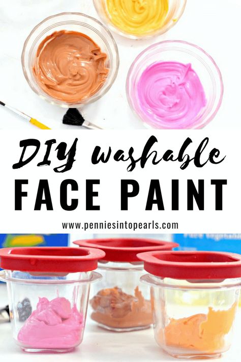 Diy Face Paint Recipe, Face Paint For Adults, Homemade Face Paint, Face Paint Recipe, Diy Face Paint, Homemade Face Paints, Paint Recipe, Homemade Paint, Face Painting Easy