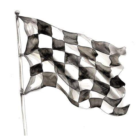 Racing Flag Tattoo, Racing Flag, Flag Tattoo, Racing Shirts, Shirt Ideas, Tattoo Ideas, Flag, Tattoos, Quick Saves