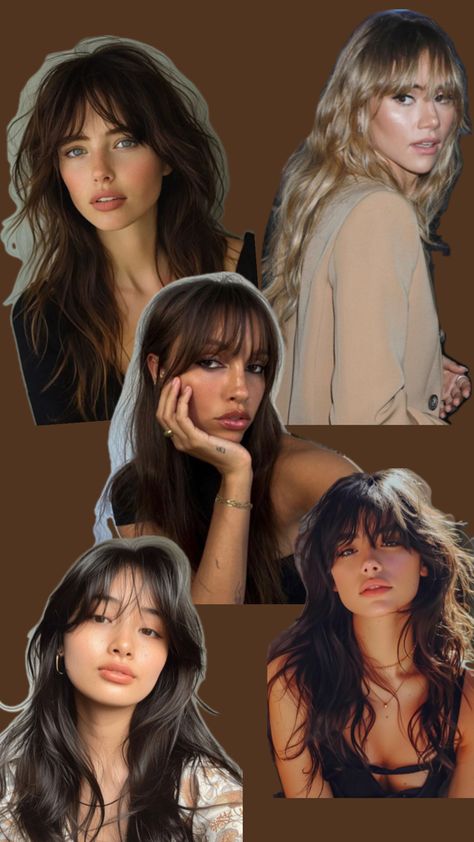 wispy bangs, short layers, texturized Wispy Bangs With Layers, Wispy Bangs Round Face, Bangs Round Face, Bangs With Layers, Red Hair Inspo, Bangs For Round Face, Bangs Short, Short Layers, Wispy Bangs