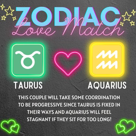 This week's compatibility couple are Taurus and Aquarius! #compatibility #astrology #metaphysicalshop #wichitaict #shopsmall #localbusiness #downtoearthco #crystalshop Aquarius Taurus Compatibility, Aquarius And Taurus, Taurus Relationships, Aquarius Relationship, Taurus Compatibility, Aquarius Compatibility, Taurus Personality, Taurus And Aquarius, Signs Horoscope