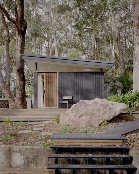 Burnt Timber Cladding, Burnt Timber, Timber Windows, Australian Bush, Butterfly House, Timber Deck, The Local Project, Timber Cladding, Garden Studio