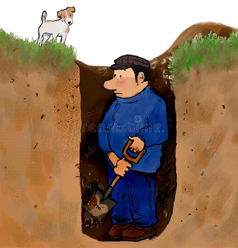 Hole digger. Man digging a hole with dog watching #Sponsored , #PAID, #Sponsored, #digger, #dog, #watching, #Man Hole Illustration, Hole Drawing, Digging Dogs, Watch Dogs, Design Patterns, Pattern Drawing, Stock Illustration, Pattern Design, Stock Images