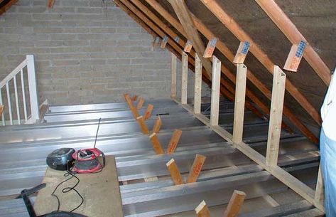 Loft Conversion Stairs, Attic Renovation Ideas, Attic Lighting, Attic Doors, Attic Closet, Garage Loft, Loft Conversions, Attic Loft, Small Attic