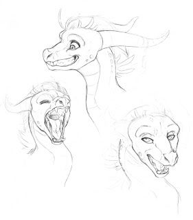 Dragon expressions. Dragon Expressions Drawing, Dragon Face Expressions, Dragon Facial Expressions, Dragon Expressions Faces, Dragon Expressions, Dragon Knowledge, Dragon Faces, Development Sketches, Head Tutorial