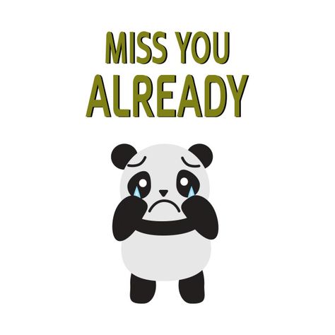 Panda Quotes, Panda Clipart, Ridiculous Pictures, Panda Painting, Baby Panda Bears, Panda Illustration, Happy Panda, Miss You Already, Cute Couple Comics