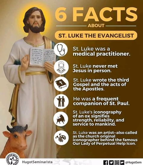 St Luke The Evangelist, Luke The Evangelist, St Luke, Some Interesting Facts, Gospel Of Luke, Saint Quotes Catholic, Saint Luke, Womens Bible Study, Prayer For Family