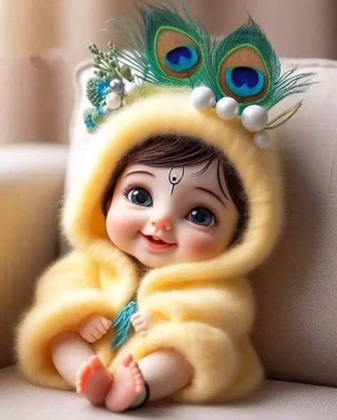 Baby Radha Krishna, Baby Radha Krishna Images, Kanha Ji Images, Little Kanha Ji Images, Cute Pics For Dp, Baby Ganesha, Happy Navratri Images, Cute Mobile Wallpapers, Navratri Images