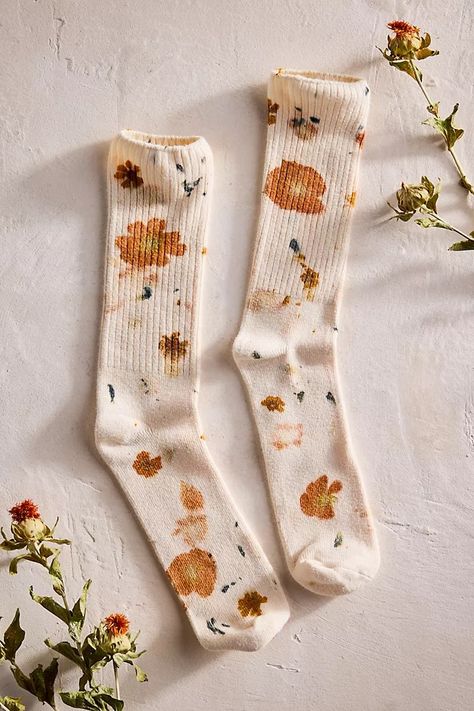 Flower Power Bamboo Socks | Anthropologie Anthropologie Socks, Black Hollyhock, Blue Carrot, Bunny Dishes, Pretty Socks, Bamboo Socks, Western Girl, Soft Sock, Waffle Weave