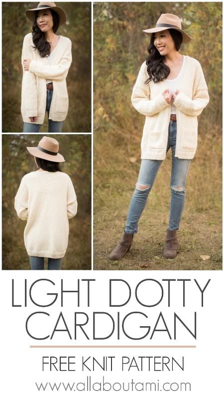 Light Dotty Cardigan - All About Ami Lightweight Cardigan Knitting Pattern, Knot Cardigan Pattern, Womens Knitted Cardigan Sweater Patterns Free, Easy Knitting Patterns Free Beginner Cardigan, Bulky Knitted Cardigan Pattern, Women’s Cardigan Knitting Pattern, Cardigan Knitting Patterns Free Women, Spring Cardigan Knitting Pattern, Cardigan Patterns Knitting