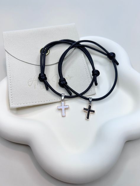 His And Hers Bracelets, Couples Bracelets, Bff Jewelry, Couples Bracelet, Couple Bracelets, Christian Cross, Heart Jewelry, Friendship Bracelet, Charm Bracelets