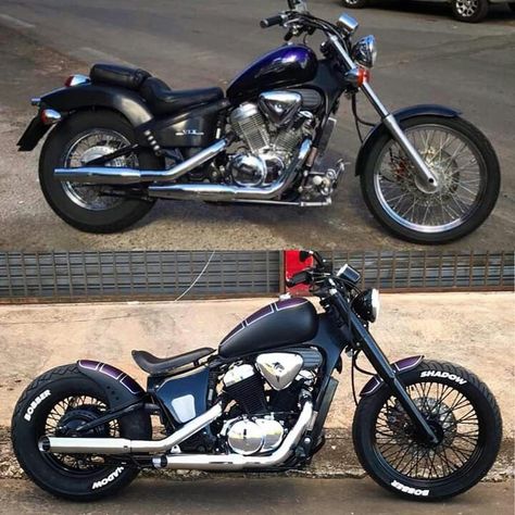 Honda Bobber Motorcycle, Bobber Motorcycle Diy, Motorcycle Bobber, Honda Shadow Bobber, Moto Bobber, Honda Shadow 1100, Honda Steed, Yamaha Bobber, Honda Shadow 600