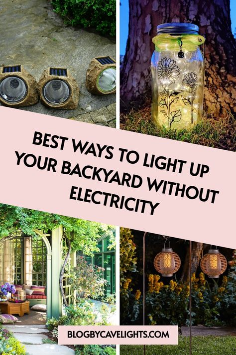 🌟 Turn your outdoor space into a nighttime paradise with our yard lighting ideas that require no electricity! Discover creative garden lighting solutions like solar-powered decor and glow stones that will make your backyard garden shine. Click to illuminate your garden! ✨🌸 How To Fix Solar Lights Outdoor, Solar Backyard Lighting Ideas, Solar Lights Ideas Outdoor Walkway, Outdoor Solar Lighting Ideas, Yard Lighting Ideas, Solar Lights Ideas, Solar Lights Ideas Outdoor, Backyard Solar Lights, Yard Lighting