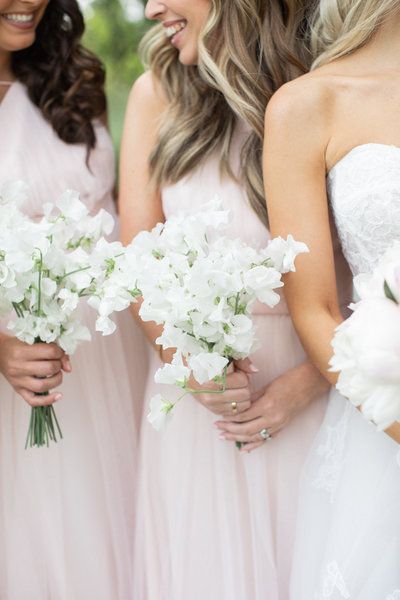 Sweet Pea Bridesmaid Bouquet, Sweet Pea Bridal Bouquet, Bridemaid Bouquet, Sweet Pea Bouquet, Small Bridesmaid Bouquets, Bridesmaid Bouquet White, Fairytale Gown, Bridesmaid Proposals, White Bridesmaid