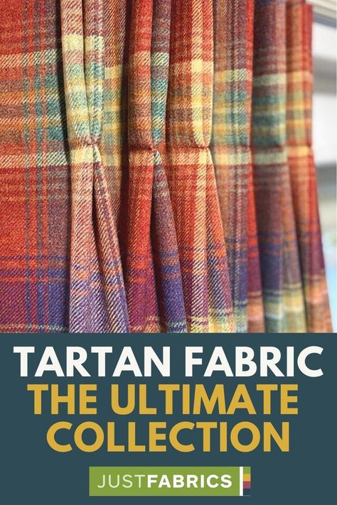 Tartan Curtains Living Room, Tartan Living Room, Tartan Furniture, Tartan Chair, Tartan Curtains, Tartan Decor, Scottish Interiors, Scottish Decor, Tartan Cushions