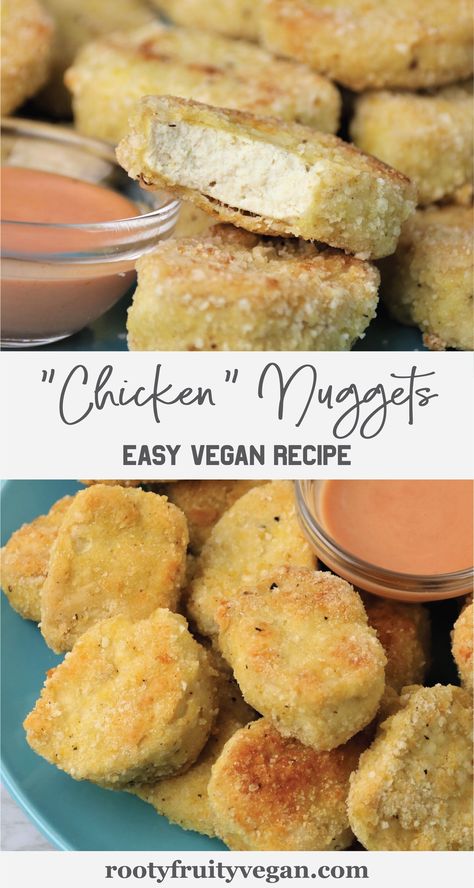 Vegan Gluten Free Chicken Nuggets, Gluten Free Tofu Nuggets, Plant Based Nuggets, Plant Based Chicken Nuggets, Gluten Free Vegan Chicken, Plant Based Freezer Meals, Vegetarian Chicken Nuggets, Vegan Nuggets, Vegan Chicken Nuggets