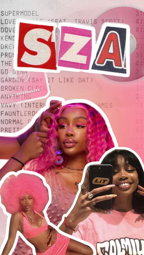 SZAAA #mywife #sza #pink #ctrl #kissmemore #shuffles Travis Scott 4, Sza Collage Wallpaper, Cardi B Pics, Sza Singer, Pretty Wallpaper Ipad, Natural Hair Bun Styles, Sassy Wallpaper, Music Poster Ideas, Cool Wallpapers Cartoon