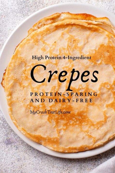 This simple and quick 4-Ingredient High Protein Crepe recipe is the perfect way to start the day! Making this high protein keto recipe ahead of time and storing these crepes in the fridge or freezer makes sticking to a high protein diet easy! High Protein Crepe Recipe, High Protein Crepes, Keto Crepes Recipe, Creaps Recipe, Protein Crepes, Low Calorie Crepes, Healthy Crepe Recipe, Protein Crepes Recipe, Healthy Crepe Recipes