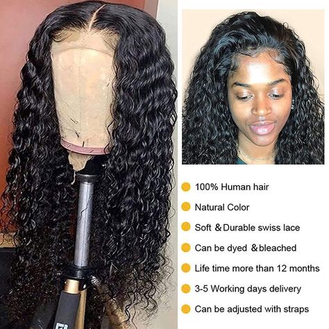 Frontal Wig Hairstyles, Closure Wigs, Curly Hair Wig, Deep Wave Hairstyles, Curly Lace Front Wigs, Deep Curly, Lace Closure Wig, Closure Wig, Brazilian Human Hair