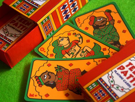 Revival and revamp of board games and playing cards with Indian folk art – Analog Games Indian Truck Art, Indian Truck, Bord Games, Phad Painting, Blue Spray Paint, Indians Game, Teen Patti, Indian Illustration, Board Game Design