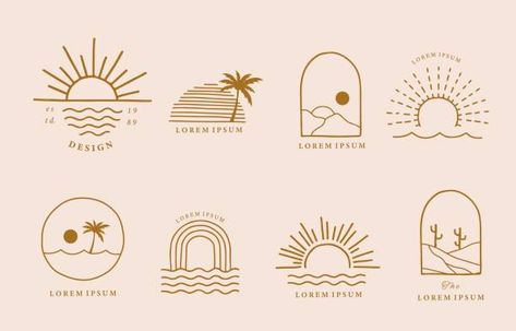 Boho Sunrise Tattoo, Sun Rising Tattoo, Lorem Ipsum Design, Zen Logo, Sacred Geometric Symbols, Sunrise Tattoo, Boho Icons, Framed Tattoo, Esoteric Symbols