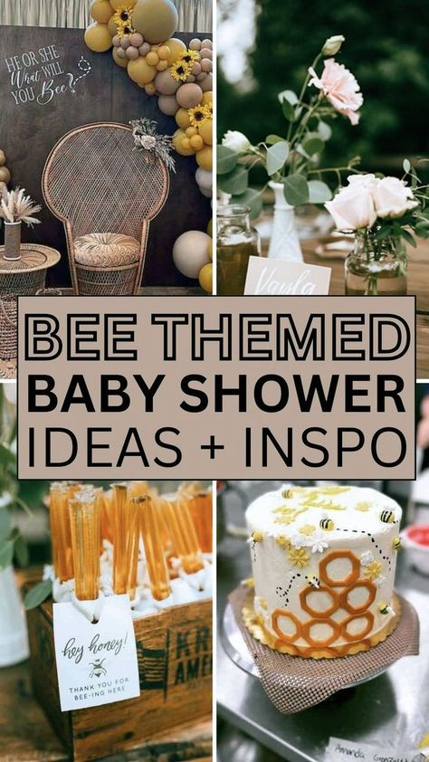 Let the anticipation of your newest arrival be as sweet as honey with our collection of bee baby shower ideas. This comprehensive guide offers inspiration for boy, girl, and neutral showers, featuring everything from bumble bee motifs to honey bee elegance. Find out how to blend modern and vintage styles, create stunning decorations, and design memorable centerpieces that will leave your guests buzzing with excitement. Honey Bee Baby Shower Decorations, Honey Bee Baby Shower Ideas, Bumble Bee Baby Shower Ideas, Bee Baby Shower Centerpieces, Bee Baby Shower Ideas, Honey Bee Baby Shower Theme, Bee Baby Shower Decoration, Gender Neutral Baby Shower Themes, Backyard Baby Showers