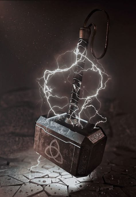 Thor Hammer Tattoo, Mjolnir Tattoo, Thor Tattoo, Hammer Tattoo, Disney Painting, Thor Wallpaper, Nordic Tattoo, Marvel Superhero Posters, Marvel Artwork