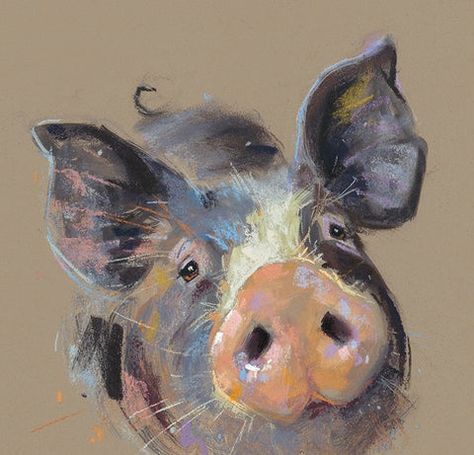 Pig Artwork, Pig Images, Pig Painting, Pig Drawing, British Artists, Animal Illustration Art, Character Personality, Pig Art, Ship Artwork