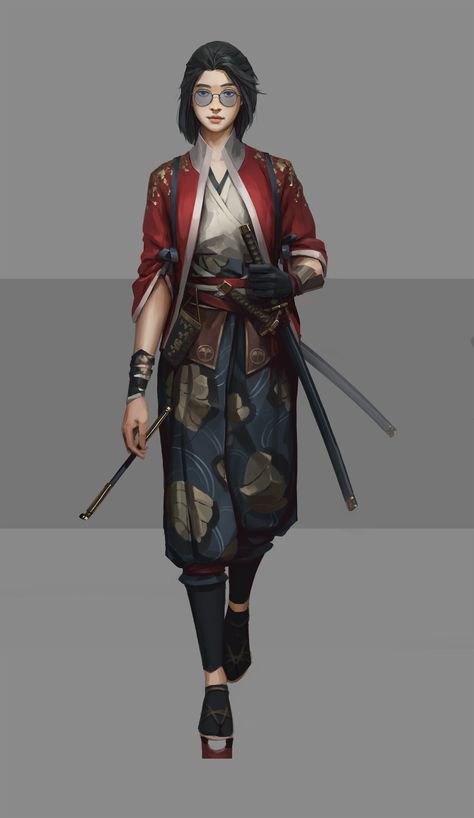 Cyberpunk Character, Samurai Art, Dungeons And Dragons Characters, Dnd Art, Modern Fantasy, Urban Fantasy, Female Character Design, Character Design References, Character Creation