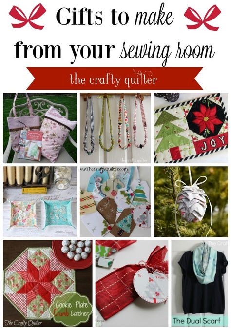 Gift ideas to make and give from your sewing room - The Crafty Quilter Diy Gifts For Quilters, Sewn Gifts, Basting A Quilt, Easy Gifts To Make, Gifts For Quilters, Gift Ideas To Make, Pillow Cases Tutorials, Quick Projects, Quilt Tips