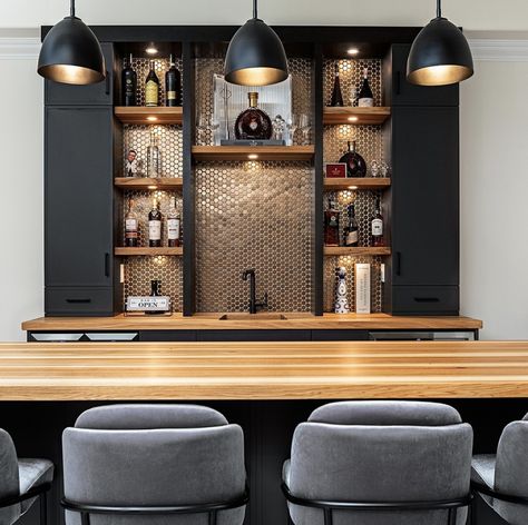 25 Basement Bar Ideas You Should Try Finished Basement Living Room Ideas, Home Bar Dining Room, Unique Basement Bar Ideas, Home Bar Backsplash Ideas, Indoor Bar Ideas Houses, Bar Wall Design Home, Modern Bar Ideas For Home, Custom Bars For Home, Home Bar Room Ideas