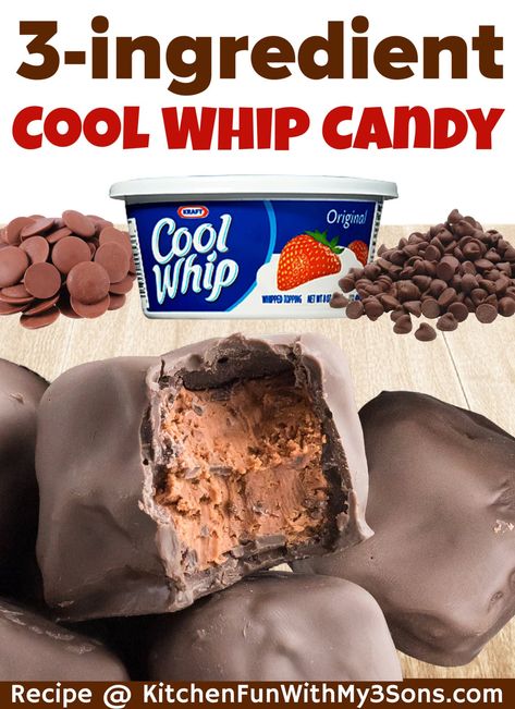 Making your own treats at home is the best and a lot cheaper sometimes. If you have ever wanted homemade candy that tastes exactly like 3 Musketeers, then I recommend this delicious Cool Whip Candy. SO easy and made with only 3-ingredients! Cool Whip Candy, Candy Homemade, Cool Whip Desserts, Organization Binder, Pastries Recipes, Truffle Cookies, Easy Candy Recipes, 3 Musketeers, Easy Candy