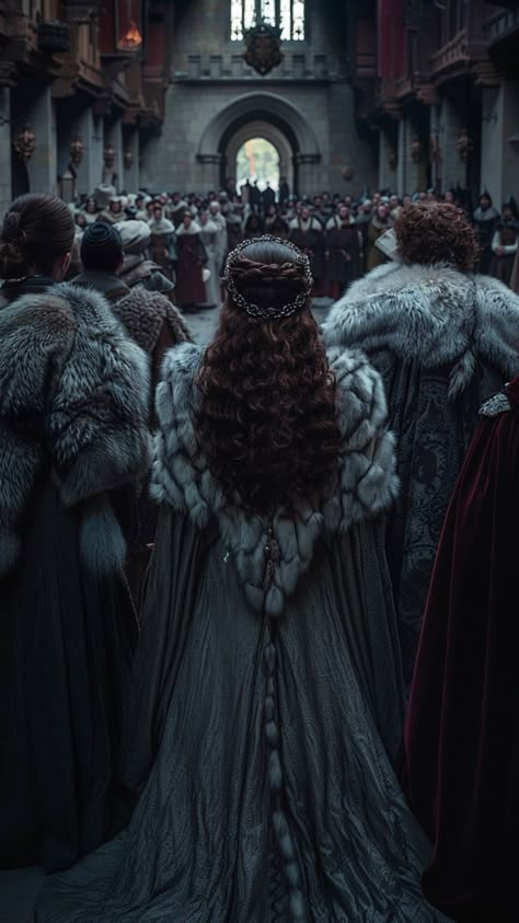 Queen Of The North Aesthetic, The Starks Aesthetic, The North Game Of Thrones Aesthetic, Summer Isles Asoiaf, Stark Dress Aesthetic, Game Of Thrones Shifting, Targaryen Wedding Aesthetic, Dragon Princess Aesthetic, House Stark Oc