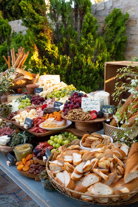 Gallery - 24 Carrots Catering and Events Rustic Wedding Charcuterie Table, Winter Wedding Charcuterie Table, Garden Party Catering, Outdoor Charcuterie Table, Charcuterie For Wedding, Wedding Grazing Board, Charcuterie Wedding Display, Garden Party Charcuterie, Charcuterie Table Decor