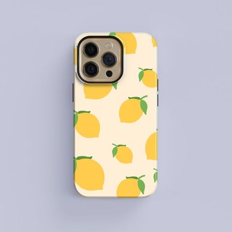 Fruit Minimalist, Google Red, Lemon Phone Case, Phone Things, Lemon Fruit, Flower Mobile, Unique Phone Case, New Phones, Cell Phone Cases