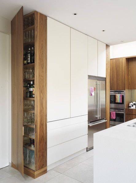 Awesome kitchen End Cabinet Storage, Modern Kitchen Photos, Organiser Cucina, Kabinet Dapur, Kitchen Corner, Ideas Casa, Modern Kitchen Cabinets, Smart Kitchen, Reno Ideas