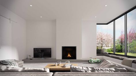 Gas Fireplace Range - Escea Gas Fireplaces Australia Gas Fireplace With Stone, Barn Fireplace, Fireplace With Stone, Large Mantle, Double Sided Gas Fireplace, Tall Dark And Handsome, Fireplace Gallery, Hamptons Interior, Dark And Handsome