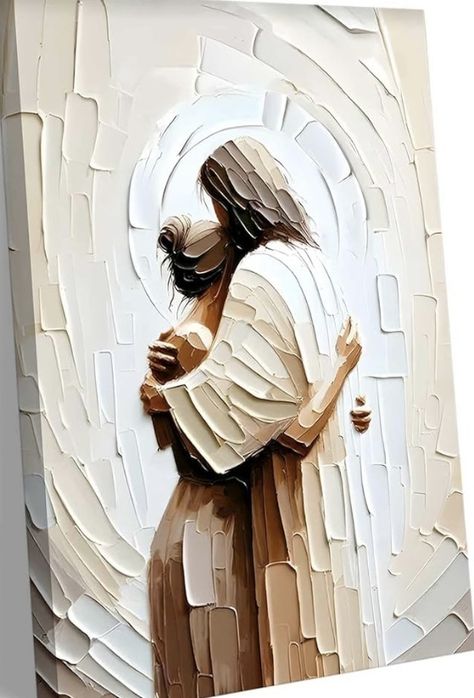 Safe In His Arms, Christian Drawings, Faith Based Art, In His Arms, Jesus Artwork, Pictures Of Christ, Jesus Christ Art, Poster Painting, Christian Artwork