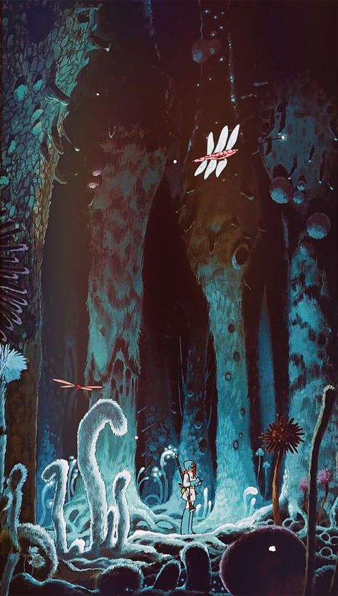 Nausicaa Of The Valley Of The Wind Wallpaper, Nausicaa Of The Valley Of The Wind, Ghibli Nausicaa, Ghibli Studios, Ghibli Wallpaper, Studio Ghibli Background, Ghibli Artwork, Studio Ghibli Movies, Studio Ghibli Art