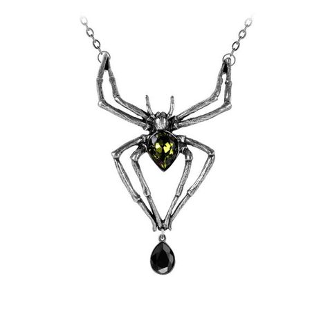 Alchemy Gothic Emerald Venom Spider Pendant Necklace Alchemy Gothic Jewelry, Gothic Spider, Green Spider, Spider Pendant, Spider Jewelry, Spider Necklace, Alchemy Gothic, Gothic Pendant, Sparkly Necklace